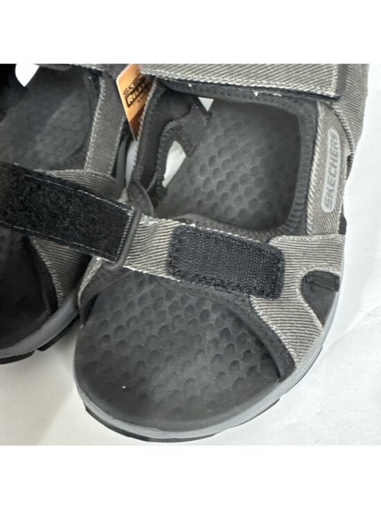 Skechers Black Respected SD Moralto Sandals Men\'s size 12 NWT comfort walking main image 10